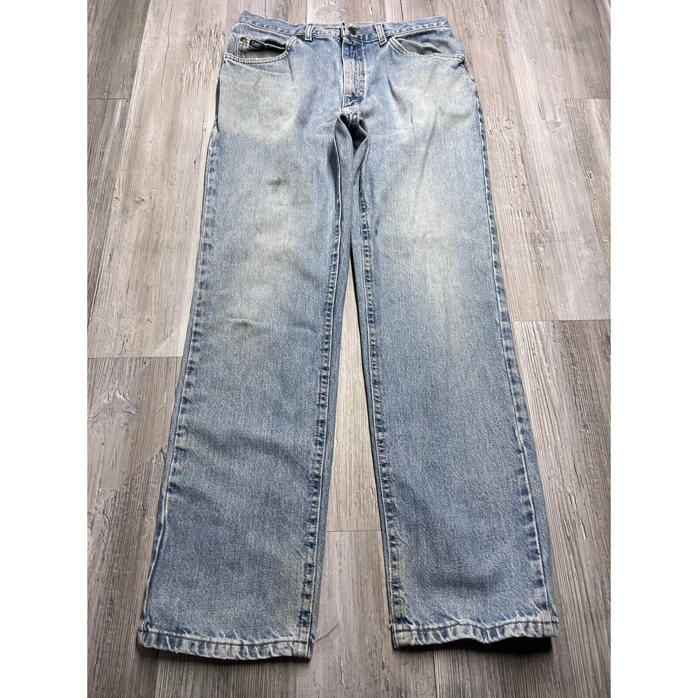 Vintage Lee Jeans Mens Size 34x32 Blue 90s Y2K Light Wash Grunge‎ Skater